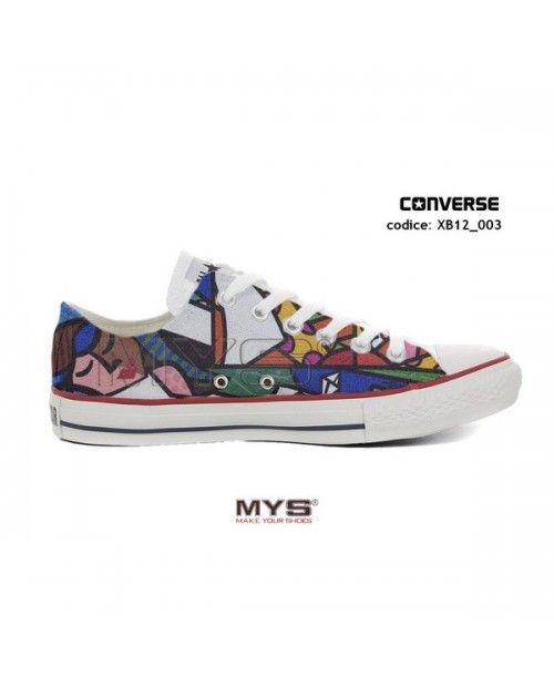 XB12_003 - CONVERSE ALL STAR LOW CUSTOMIZED Artistic